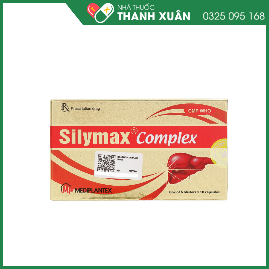 Silymax Complex trị viêm gan do virus, gan nhiễm mỡ